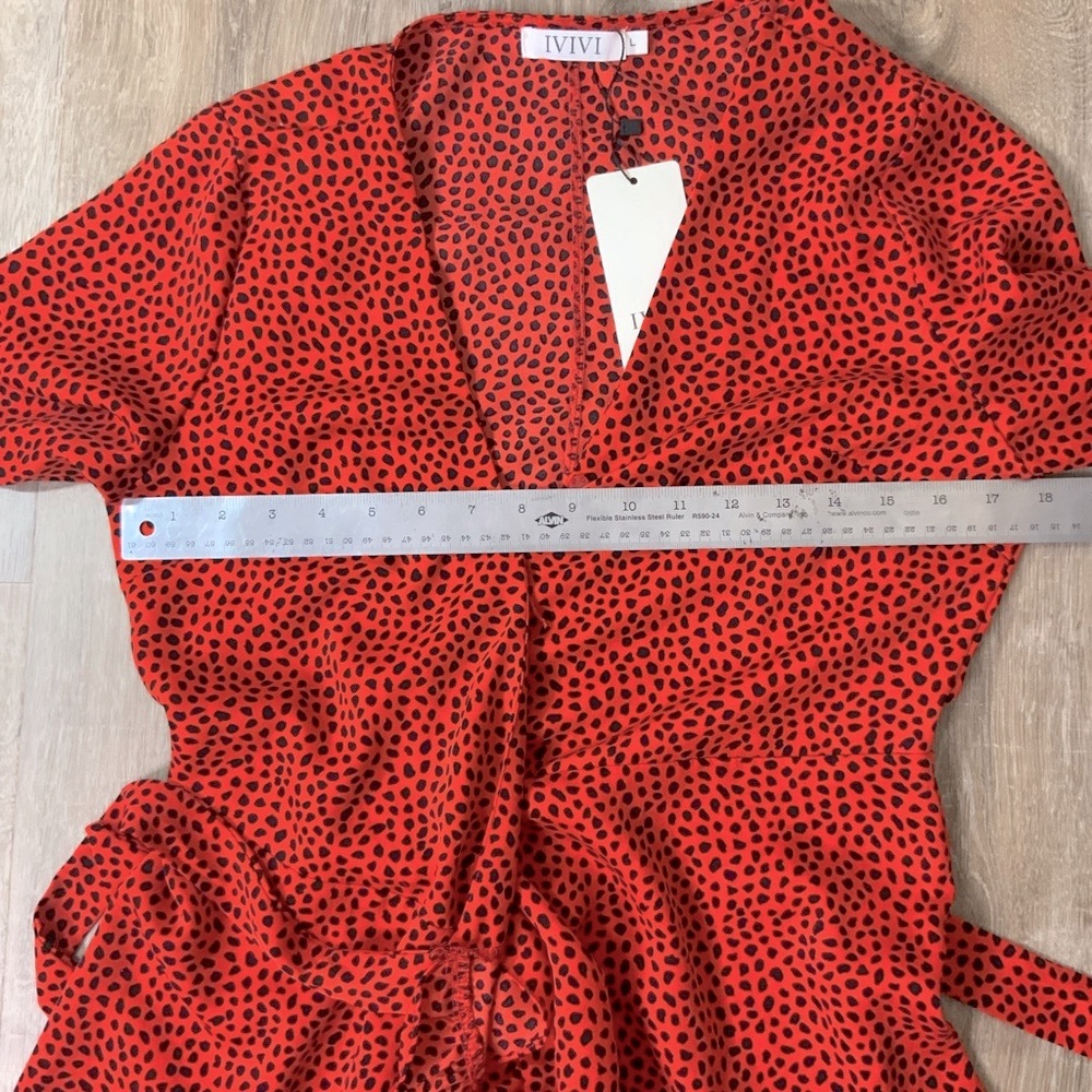 IVIVI Polka Dot Wrap Dress NWT - Picture 7 of 11